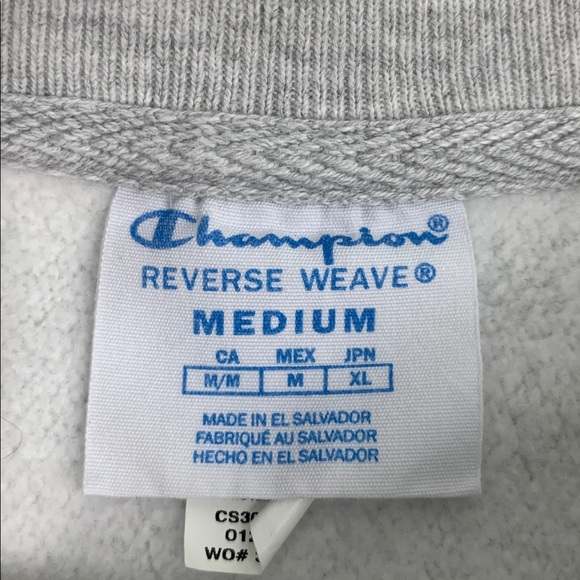 Vintage Champion PSU Penn State light Gray Crewneck sweatshirt Reverse Weave Med - Picture 4 of 13